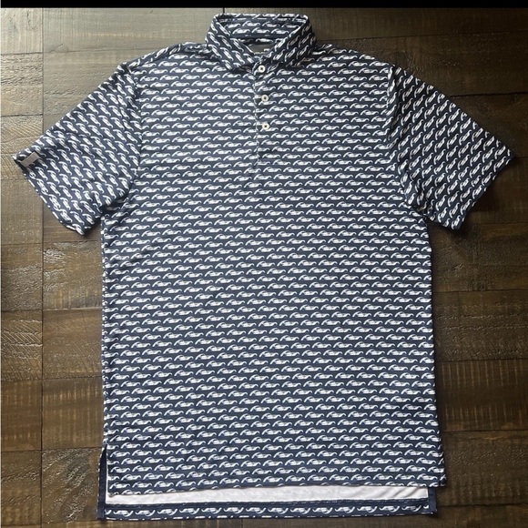 RLX Men’s Polo, Navy Blue, Bugatti All Over Design, Size Small - Picture 1 of 8
